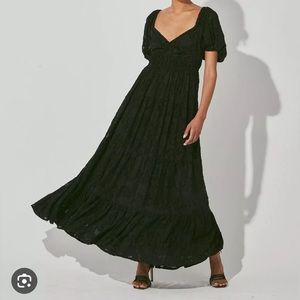 LIKE NEW! Cleobella Norah Ankle Dress - Black - Medium